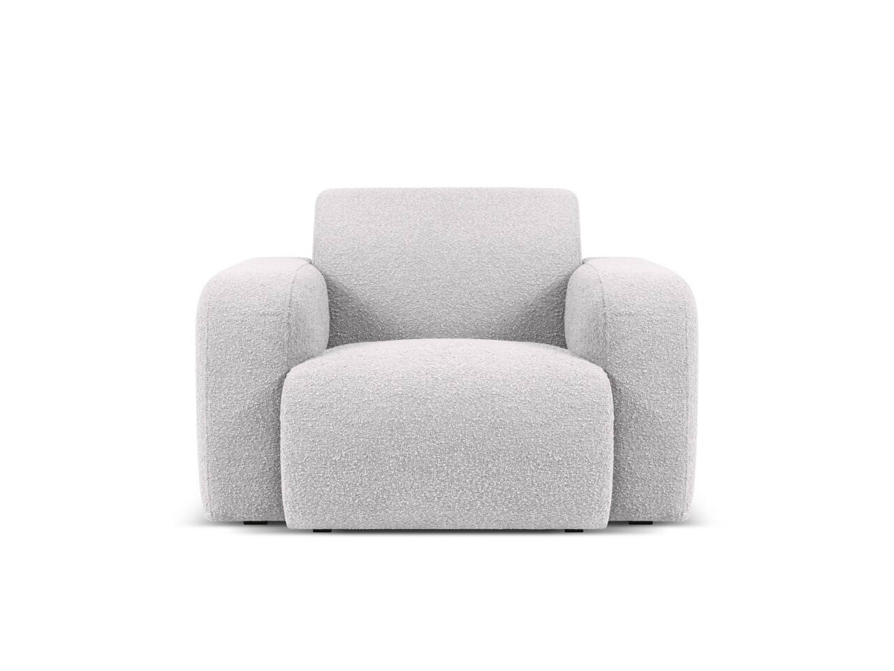 Fotoliu, Molino-101, Micadoni Home, 105x95x72 cm, tesatura boucle, gri deschis - imagine 7